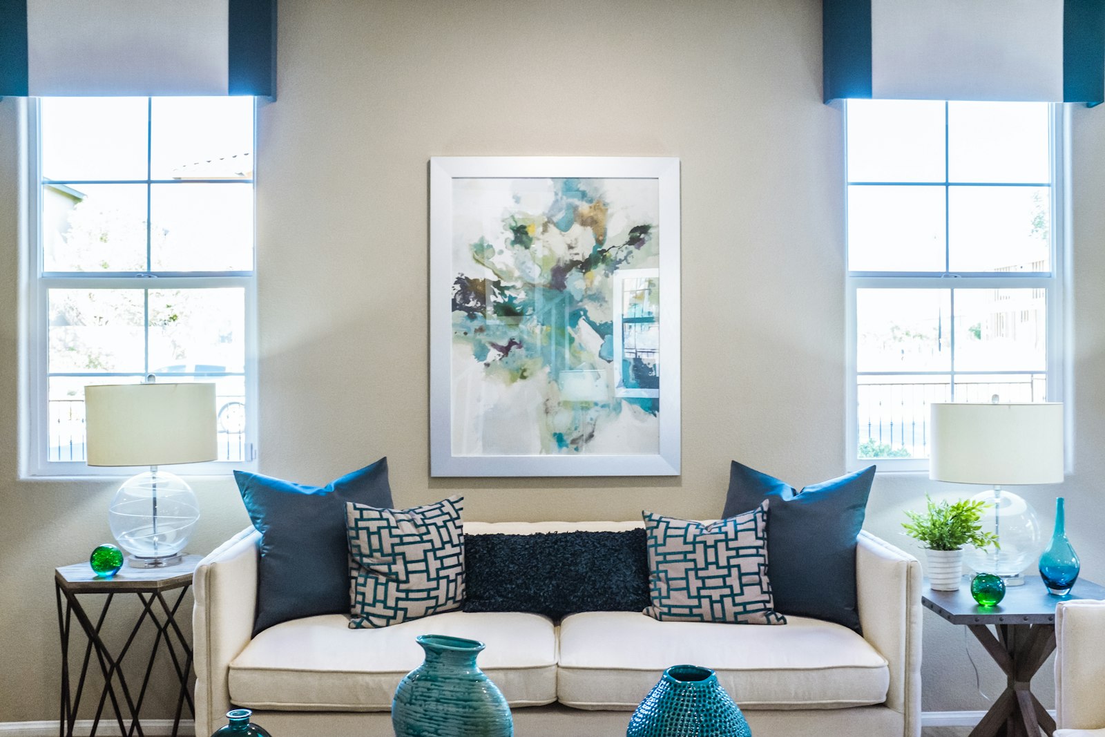 Wohnzimmer mit Home-Staging